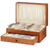A cased set of early 20th-Century American flatware