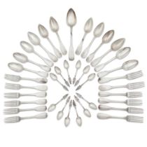 A collection of French flatware