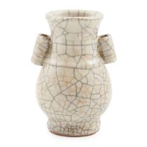 GE-TYPE CRACKLE-GLAZED VASE, HU