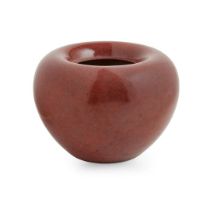 RED-GLAZED APPLE-FORM WATER POT