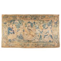 FLEMISH OLD TESTAMENT BIBLICAL SUBJECT TAPESTRY, THE JUDGEMENT OF SOLOMON