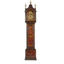 GEORGE III BLACK JAPANNED LONGCASE CLOCK, WILLIAM STERCK, LONDON