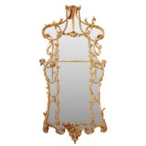 GEORGE III GILT WOOD PIER MIRROR, BY JAMES THOMPSON OF EDINBURGH