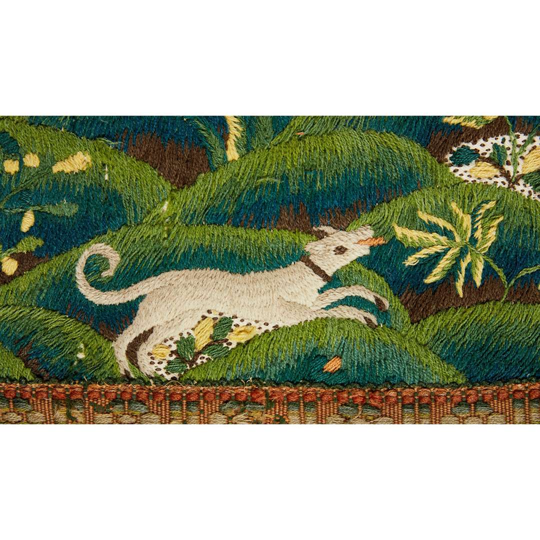 GEORGIAN CREWELWORK PANEL - Image 3 of 5