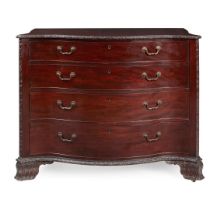 GEORGE III MAHOGANY SERPENTINE CHEST OF DRAWERS, ATTRIBUTED TO JAMES BLAIKIE