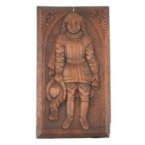 CARVED OAK PANEL