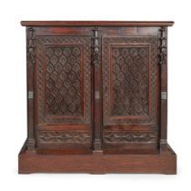 FRENCH GOTHIC STYLE OAK CABINET