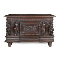 FRANCO-FLEMISH OAK WEDDING COFFER