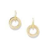 Boodles: A pair of diamond 'Roulette' earrings