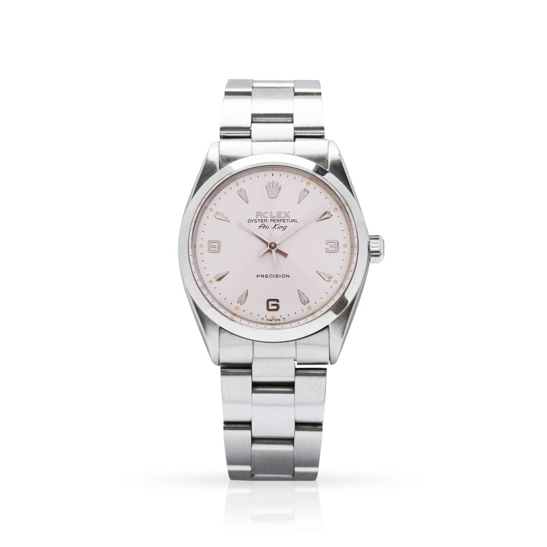 Rolex. An unusual stainless steel automatic wristwatch