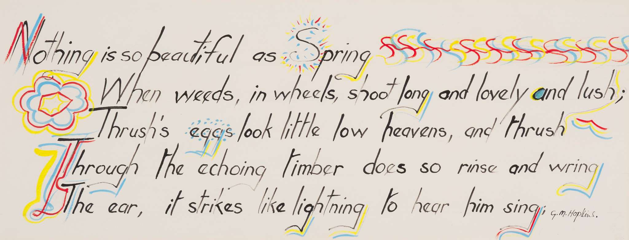 § ATTRIBUTED TO SIR TERRY FROST R.A. (BRITISH 1915-2003) | GERARD MANLEY HOPKINS, 'SPRING' - C.1974