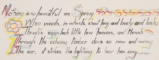 § ATTRIBUTED TO SIR TERRY FROST R.A. (BRITISH 1915-2003) | GERARD MANLEY HOPKINS, 'SPRING' - C.1974