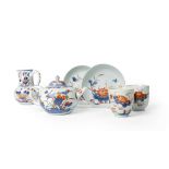 SET OF SIX CHINESE IMARI TEAWARES