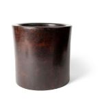 LARGE HONGMU WOODEN BRUSH POT