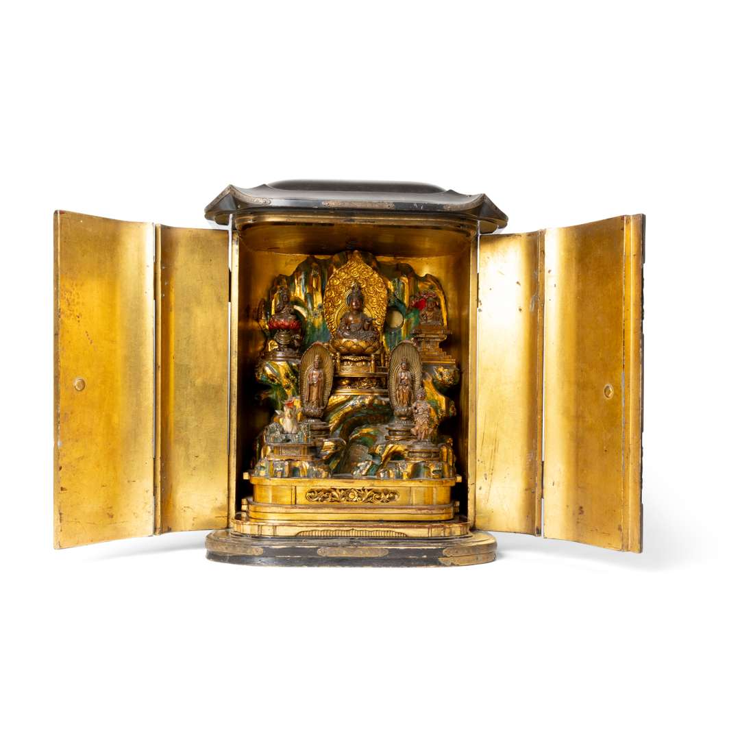 WOOD LACQUER PORTABLE SHRINE, ZUSHI