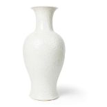 CRACKLE-GLAZED 'PHOENIX' BALUSTER VASE