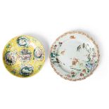 TWO FAMILE ROSE DISHES