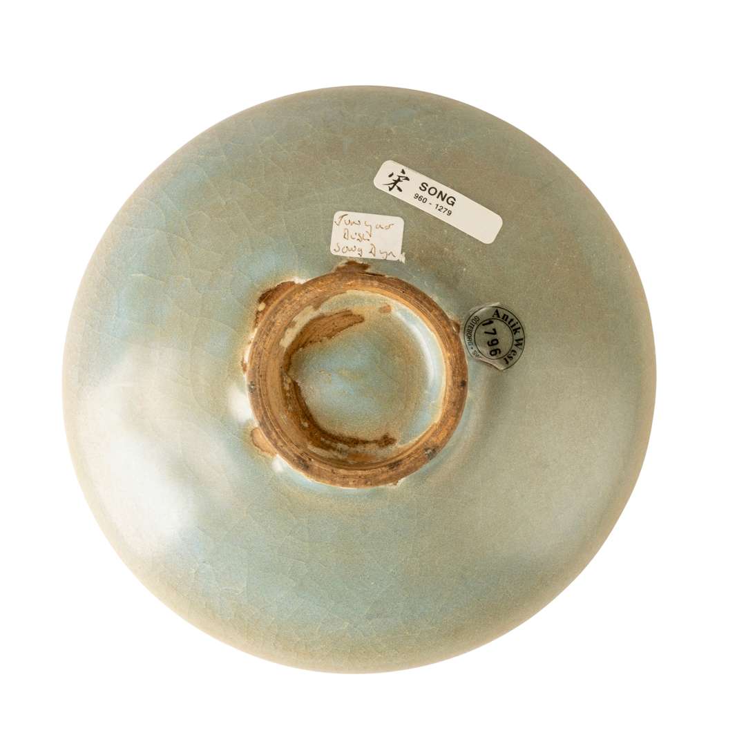 BLUE-GLAZED 'JUN' DISH - Image 2 of 4