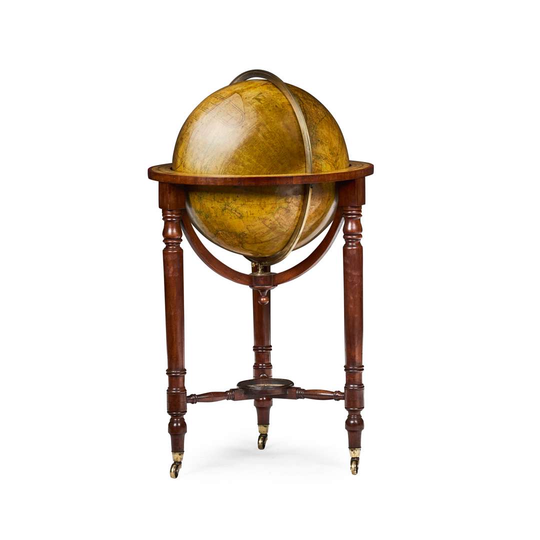 MALBY'S 18 INCH LIBRARY GLOBE AND STAND