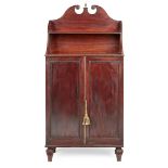 GEORGE III MAHOGANY BOOKCASE CABINET