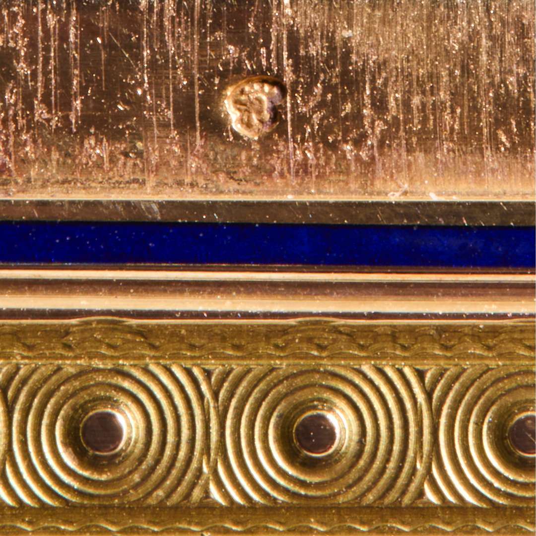 FRENCH GOLD, ENAMEL, AND ROMAN MICROMOSAIC SNUFF BOX, BY PIERRE ANDRE MONTAUBAN, PARIS - Bild 3 aus 10