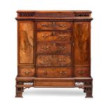 GEORGE III MAHOGANY 'CHINESE CHIPPENDALE' ESTATE CUPBOARD