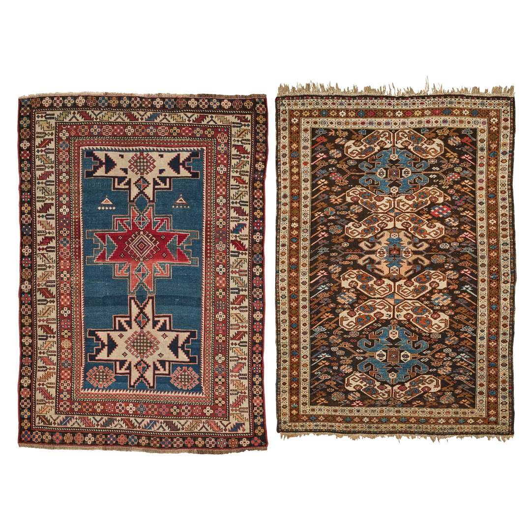 TWO EAST CAUCASIAN RUGS