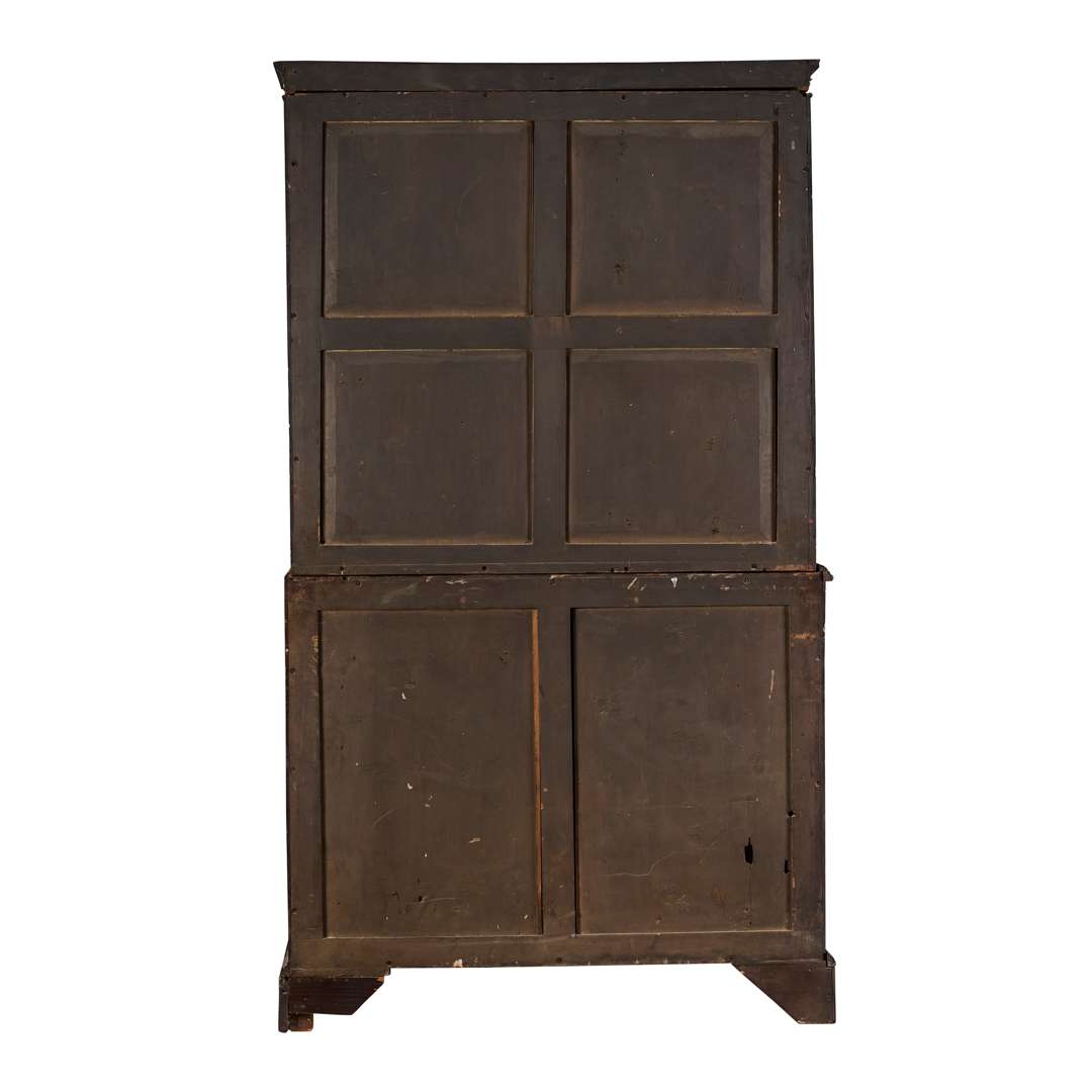 GEORGE III MAHOGANY AND SATINWOOD BUREAU BOOKCASE - Image 3 of 3