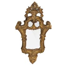 PAIR OF ITALIAN CARVED GILTWOOD MIRRORS
