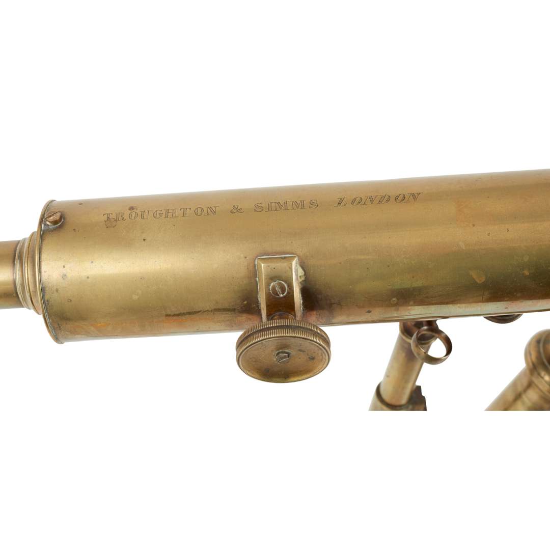 ENGLISH BRASS 2 1/2 INCH TABLE TELESCOPE, BY TROUGHTON & SIMMS, LONDON - Image 3 of 3