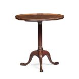 GEORGE III MAHOGANY DISH-TOP TRIPOD TEA TABLE