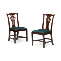 PAIR OF GEORGE III MAHOGANY SIDE CHAIRS