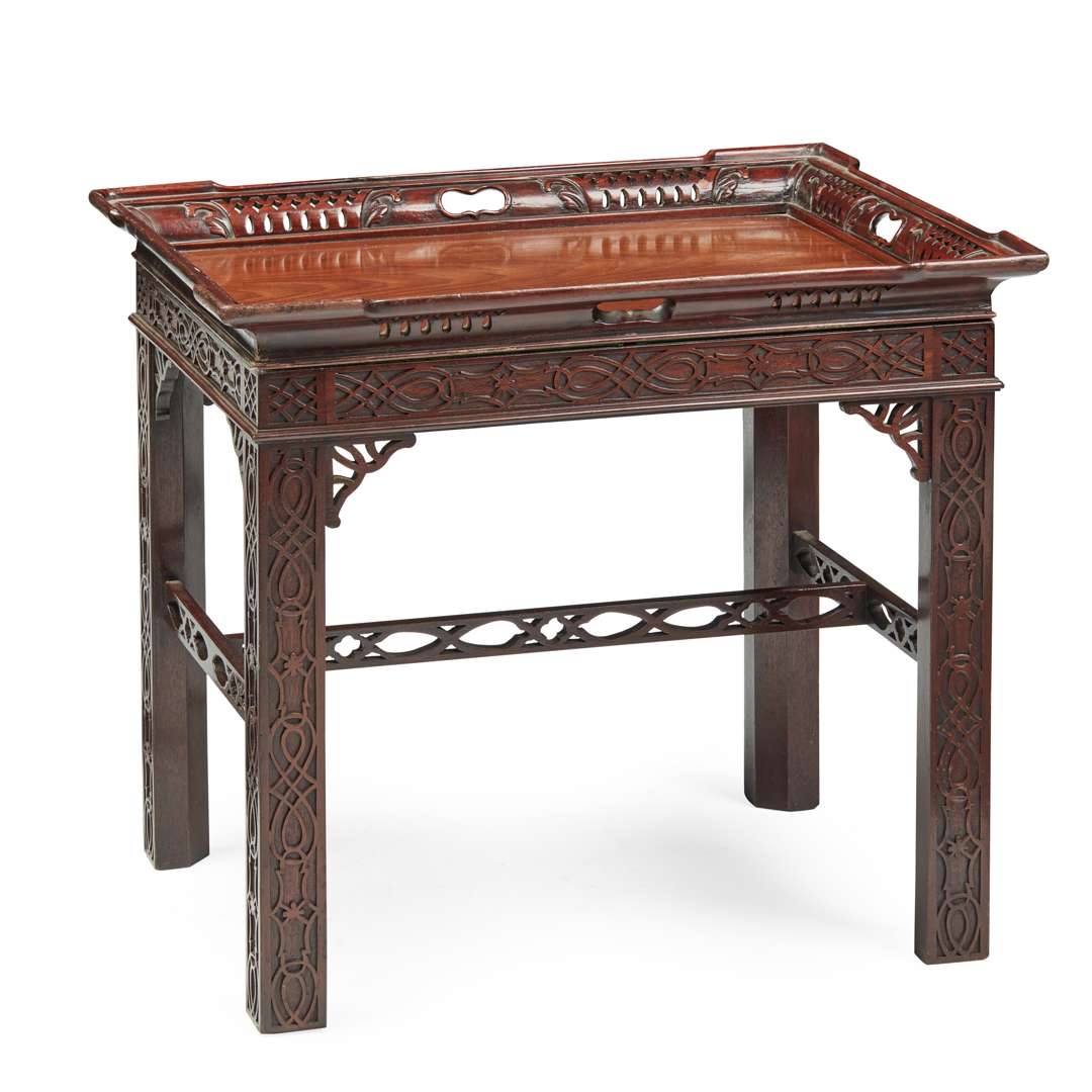 GEORGE III MAHOGANY TRAY TABLE