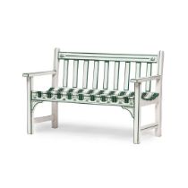 REGENCY STYLE PAINTED GARDEN BENCH