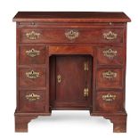 GEORGE III MAHOGANY KNEEHOLE DRESSING TABLE