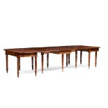 REGENCY MAHOGANY DROP LEAF DINING TABLE, IN THE MANNER OF GILLOWS