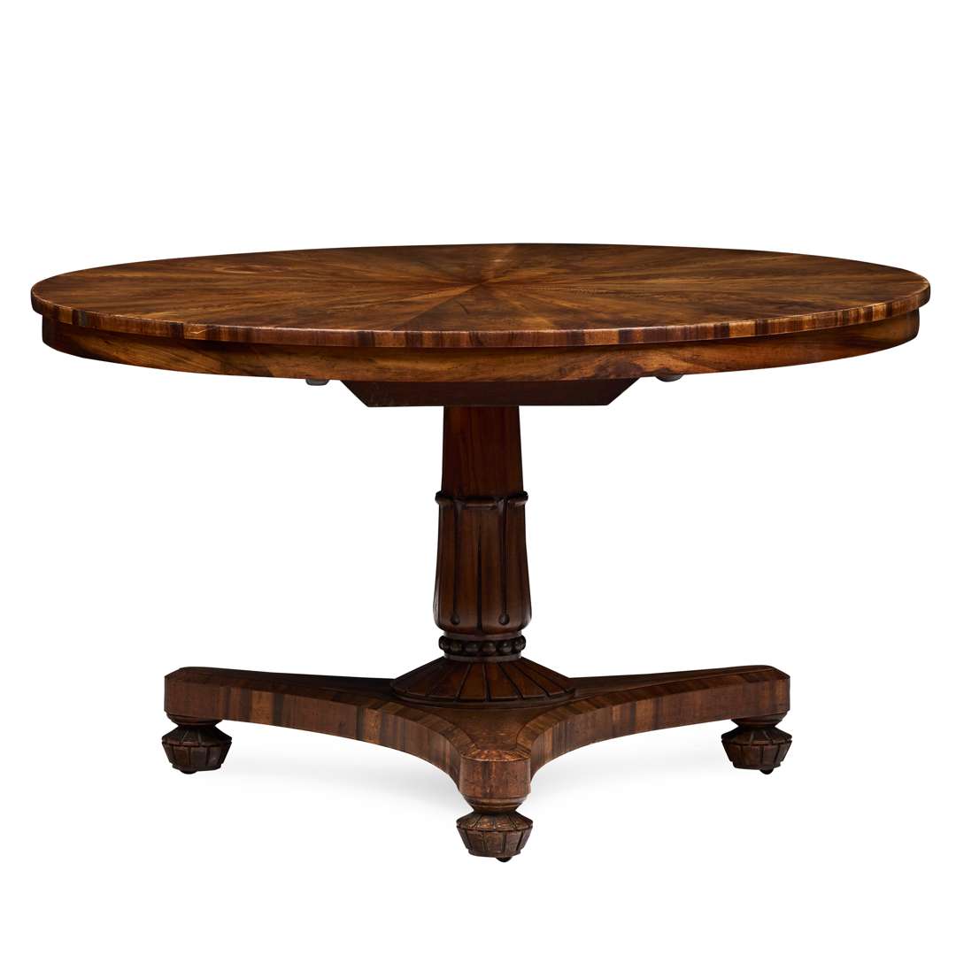 WILLIAM IV GONCALO ALVES BREAKFAST TABLE, BY M. WILLSON, GREAT QUEEN STREET - Image 2 of 3