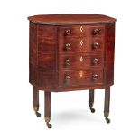 REGENCY MAHOGANY OCTAGONAL CELLARET