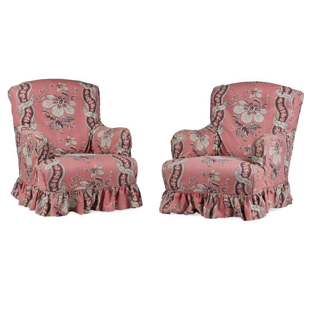 PAIR OF 'BRIDGEWATER' UPHOLSTERED EASY ARMCHAIRS, BY HOWARD & SONS - Image 2 of 3