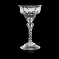 ENGRAVED AIR TWIST CHAMPAGNE GLASS