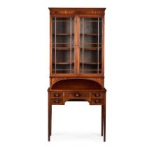 REGENCY MAHOGANY BOOKCASE CABINET