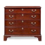 SCOTTISH EARLY GEORGE III MAHOGANY CHEST OF DRAWERS, POSSIBLY WILLIAM BRODIE