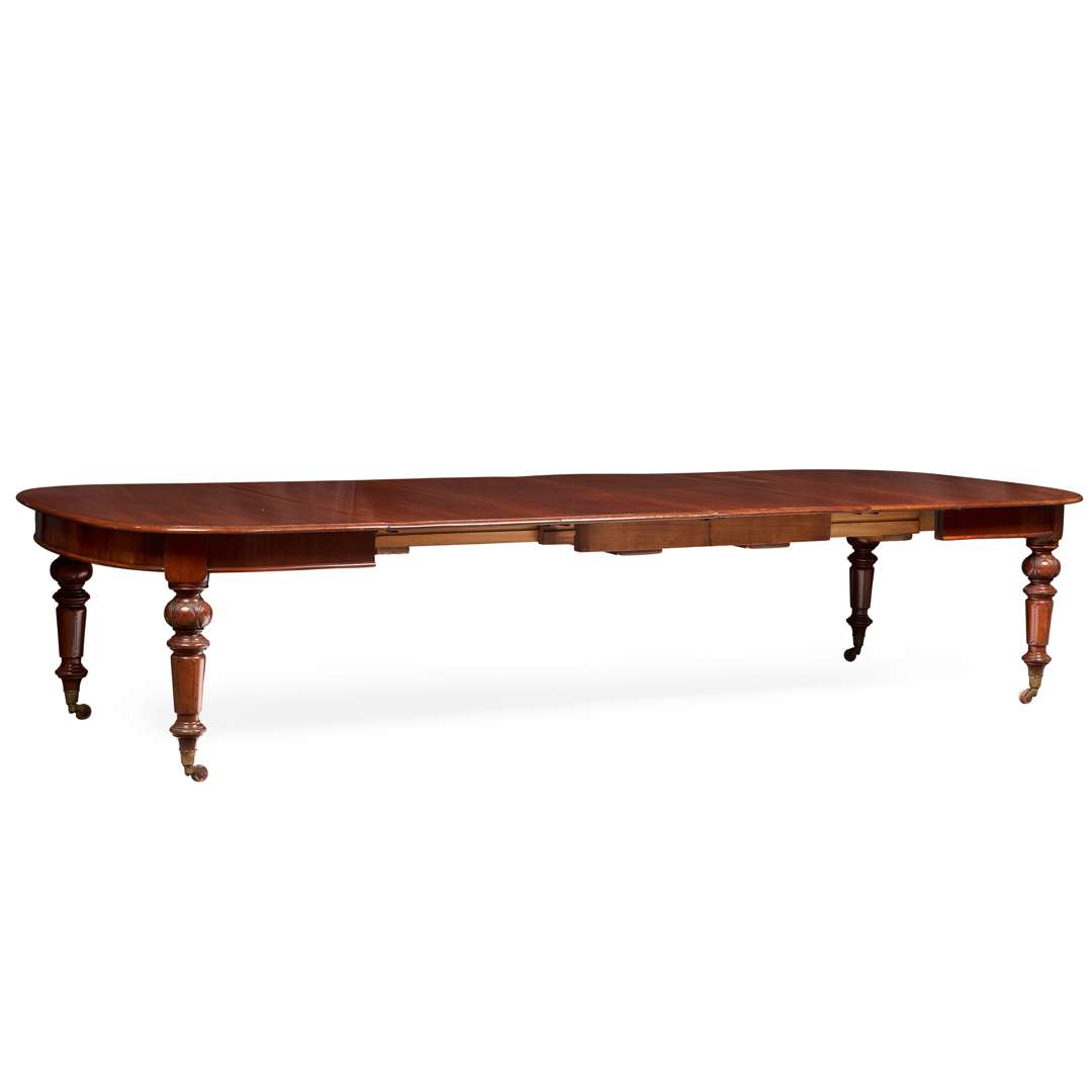 VICTORIAN MAHOGANY EXTENDING DINING TABLE - Image 2 of 2