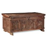 NORTHERN EUROPEAN CARVED OAK CHEST, PROBABLY DANISH