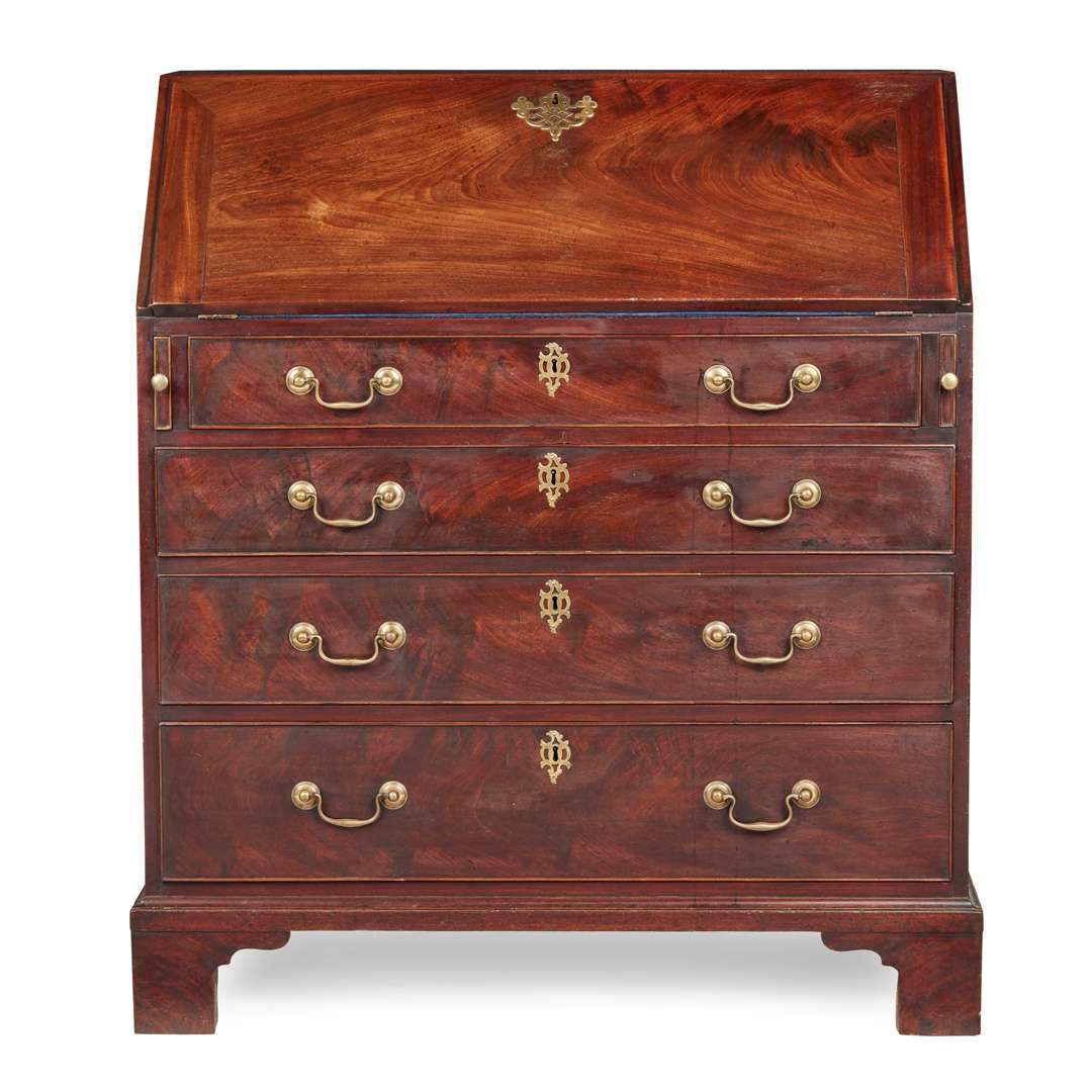 GEORGE III MAHOGANY BUREAU