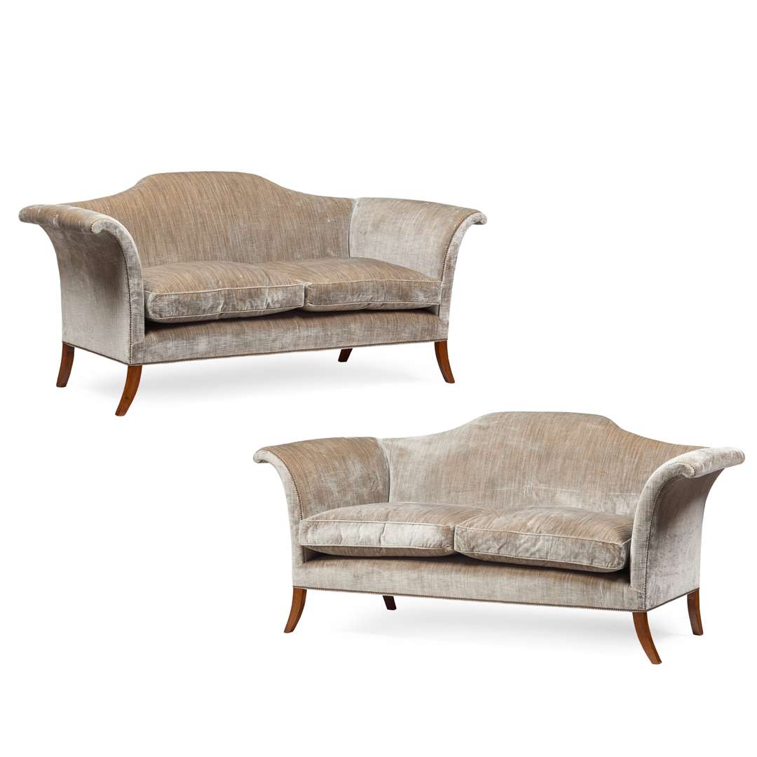 PAIR OF 'CLARENCE' SOFAS, BY BEAUMONT & FLETCHER