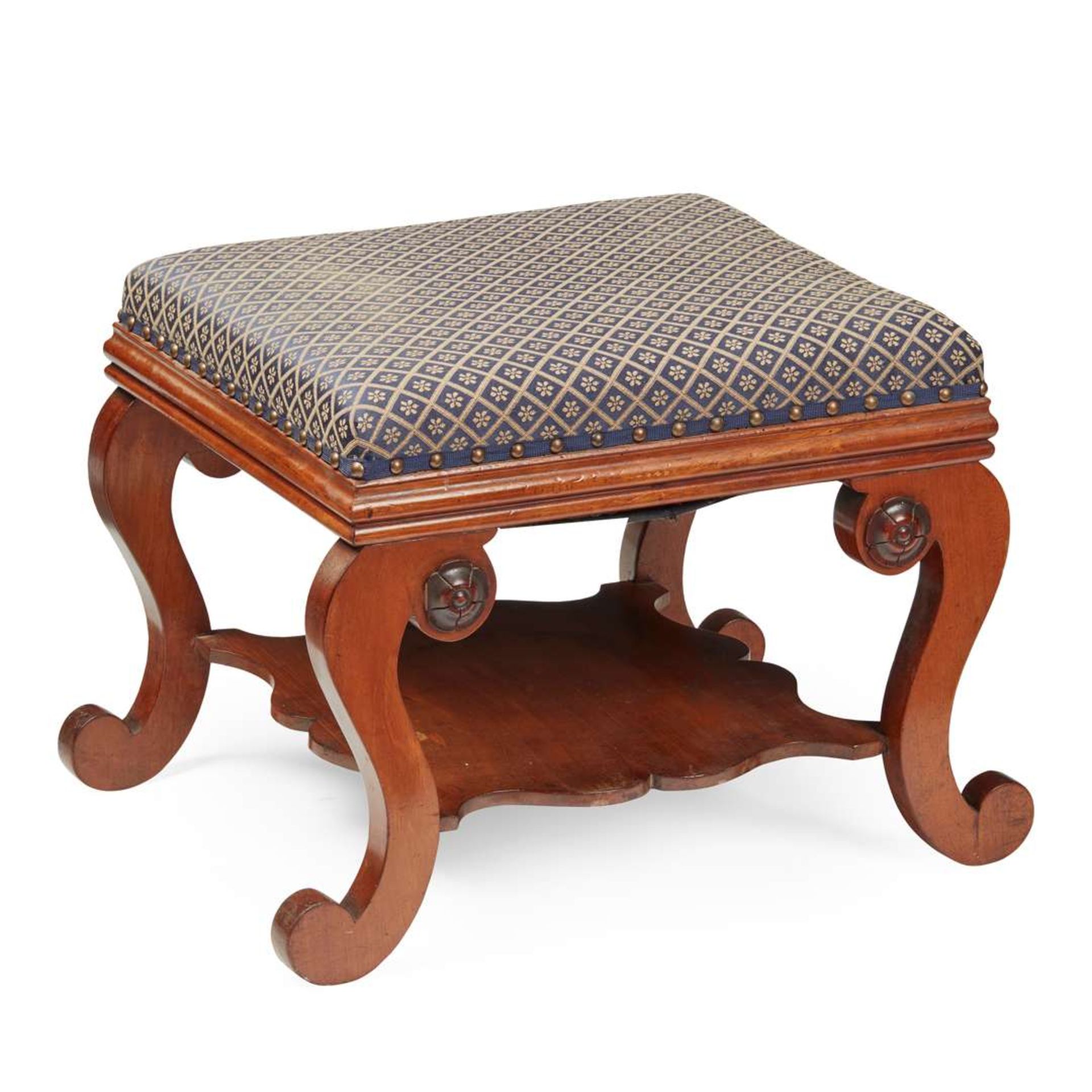 REGENCY MAHOGANY STOOL