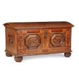 SOUTHERN GERMAN OAK AND FRUITWOOD MARQUETRY CHEST