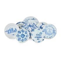 COLLECTION OF DELFT BLUE AND WHITE PLATES