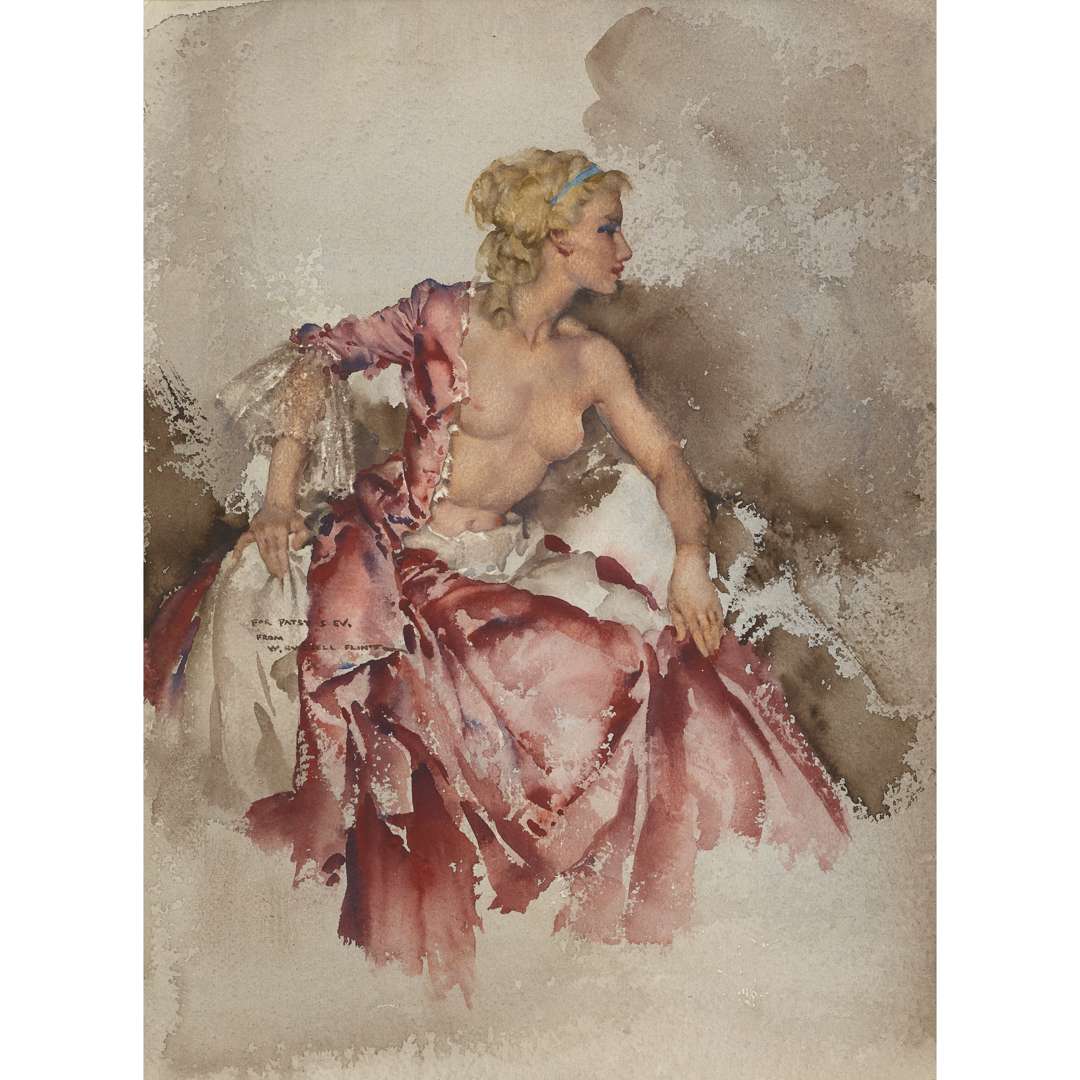 § SIR WILLIAM RUSSELL FLINT P.R.A., P.R.W.S., R.S.W., R.O.I., R.E. (SCOTTISH 1880-1969)